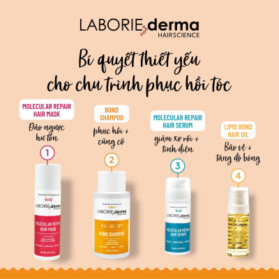 Dầu gội hỗ trợ phục hồi, tăng cường chắc khỏe tóc LABORIE derma Bond Shampoo 250ml