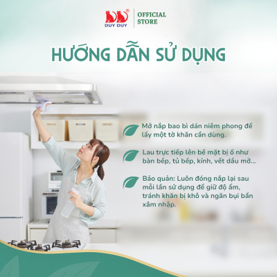 Combo 10 gói Khăn lau bếp Angela vải bi 30 tờ (24x31cm) hương chanh diệt khuẩn và khử mùi tối đa