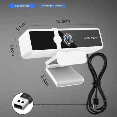 Webcam W9 2K / 4K Auto focus lấy nét tự động cho máy tính Laptop