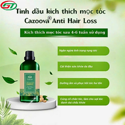 Serum dầu dưỡng hỗ trợ giảm gãy rụng, hỗ trợ mọc tóc cho tóc thưa yếu – phù hợp mẹ bầu sau sinh Cazoova 50ml