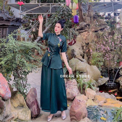 ĐỒ LAM ĐI CHÙA Tàu Phi Lụa