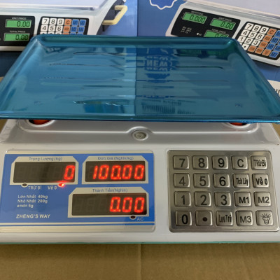 CÂN ĐIỆN TỬ TÍNH TIỀN CAO CẤP 40kg. CÂN ĐIỆN TỬ BÁN HÀNG SIÊU THỊ TẠP HÓA TÍNH TIỀN