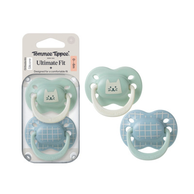 Ty Ngậm Họa Tiết Vui Nhộn Cho Bé Tommee Tippee Ultimate Fit 0-6, 6-18, 18-36 Tháng (Vỉ Đôi)