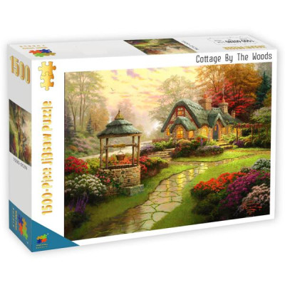 Bộ Tranh Ghép Hình Minh Châu - 60 x 80 cm (1500 Mảnh Ghép) - Cottage By The Woods