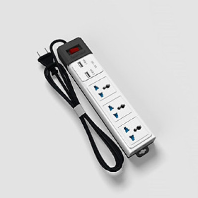 Ổ cắm kéo dài đa năng USB 3m-5m chính hãng Rạng Đông Model: OC02.USB 3C/3M/10A