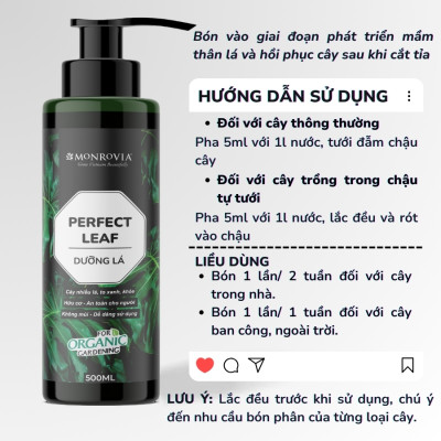 Combo phân bón TRỊ SÂU BỆNH, DƯỠNG LÁ MONROVIA hữu cơ giúp cây khỏe, lá xanh mướt cho cây cảnh