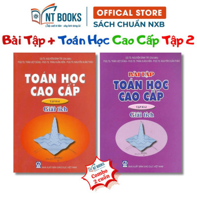 Sách - Combo Toán Học Cao Cấp - Bài Tập Toán Học Cao Cấp - Tập 2 (Giải Tích) - KHỔ TO - HV