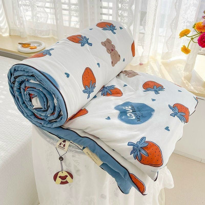 Chăn hè Cotton DULCETT Đũi xơ Đậu Nành mềm mát, Mền hè kích thước 2mx2m3 dùng 4 mùa quanh năm