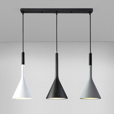 Đèn treo thả trần cao cấp trang trí bàn ăn cao cấp VERSION 3 bóng ngang