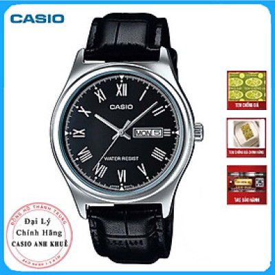 Đồng Hồ Nam Casio MTP-V006L-1BUDF Dây Da Đen
