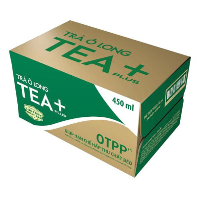 Thùng 24 Chai Trà Ô Long Tea+ Plus (450ml/Chai)