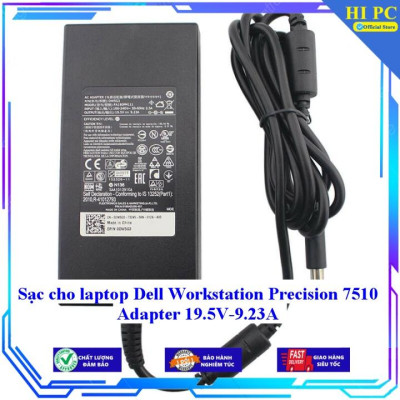 Sạc cho laptop Dell Workstation Precision 7510 Adapter 19.5V-9.23A - Kèm Dây nguồn - Hàng Nhập Khẩu