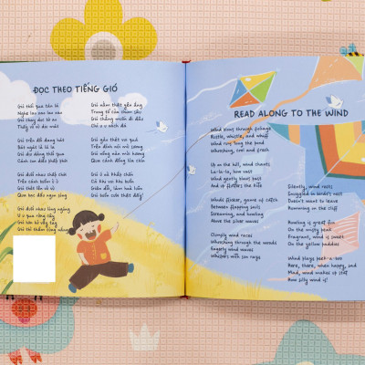 Combo Cùng Con Nói Hay Nghĩ Đẹp 2 cuốn Bìa cứng - Sách thơ phát triển Tư duy và Ngôn ngữ cho bé 1-12 tuổi