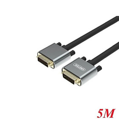 CÁP DVI 24+1 DÀI 5M UNITEK (Y-C210DGY) - HÀNG CHÍNH HÃNG