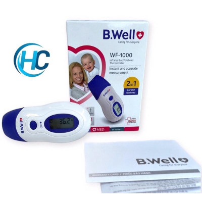 Nhiệt Kế Hồng Ngoại Đo Tai Trán Cho Bé B.Well WF-1000 [ Thụy Sỹ] 