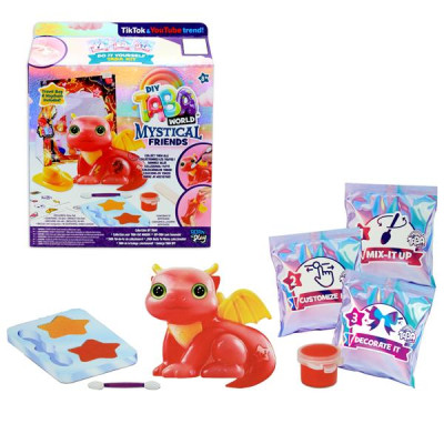 Đồ Chơi Móc Khóa Squishy DIY - Taba World 255102-7L - Rồng Blaze