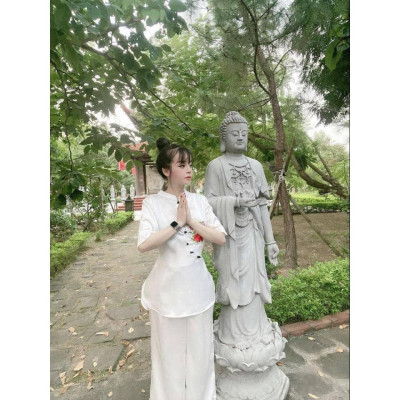 ĐỒ LAM ĐI CHÙA Tàu Phi Lụa