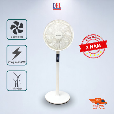 Quạt đứng điện tử có điều khiễn từ xa, hẹn giờ Mitomo FCE-60AEV, công suất 60W, động cơ dây đồng - Bảo hành 2 năm hàng chính hãng