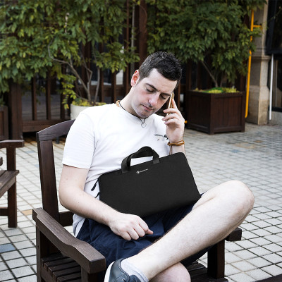 Túi xách chính hãng TOMTOC (USA) Slim Handbag - A21-C01 cho Macbook Pro/Air 13-14 inch/ Ultrabook 13 inch