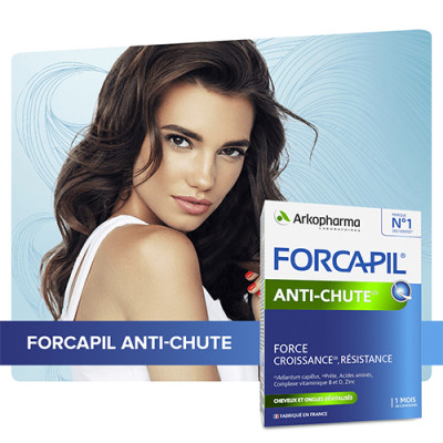 Viên uống Arkopharma Forcapil Anti-Chute hỗ trợ tóc, móng chắc khỏe (30 viên) - Hàng chính hãng