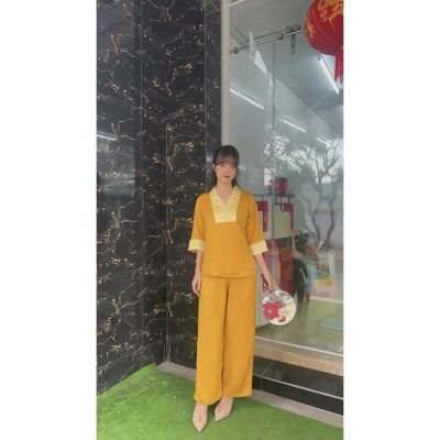 ĐỒ LAM ĐI CHÙA Mẫu Lụa - Tơ phối Gấm Cao Cấp