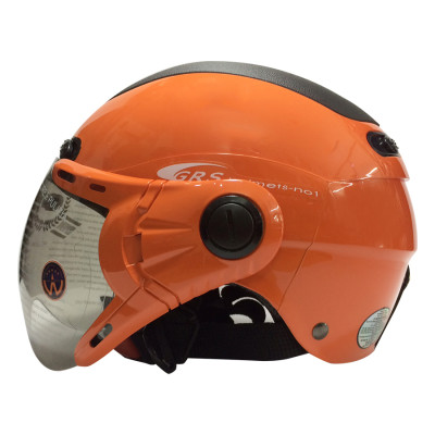 Mũ Bảo Hiểm GRS A102K - Cam Line Đen