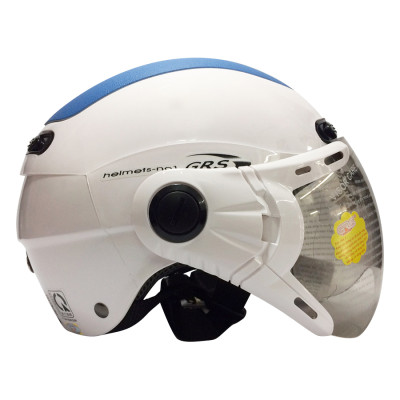 Mũ Bảo Hiểm GRS A102K - Trắng Line Xanh