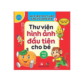 Combo hộp 8 cuốn ,Thư viện hình ảnh đầu tiên cho bé ( song ngữ ) tập 2 + mã QR nghe đọc
