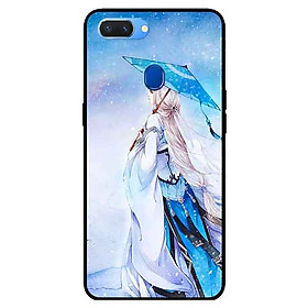 Ốp lưng in cho Realme 2 Mẫu Cô Gái Nơ Đỏ
