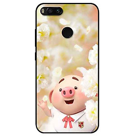 Ốp lưng in cho Xiaomi Mi A1 Mẫu Heo Ăn