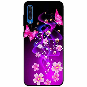Ốp lưng dành cho Samsung A50 / A50s mẫu Bướm Và Hoa Hồng