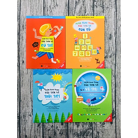  Combo Cuốn sách tranh đầu tiên về Con số , Thời Tiết , Vũ Trụ,Cơ thể .