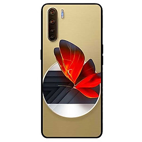 Ốp lưng dành cho Oppo Reno 3 - A91 mẫu Vòng Tròn Bướm Đỏ
