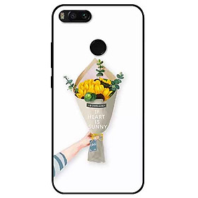 Ốp lưng in cho Xiaomi Mi A1 Mẫu Bó Hoa Hướng Dương