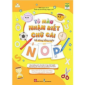 Tô Màu Nhận Biết Chữ Cái - Đồ Dùng Hằng Ngày