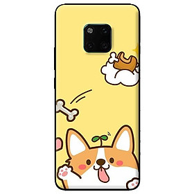 Ốp lưng in cho Huawei Mate 20 Pro mẫu Cún Thèm Đùi Gà - Hàng chính hãng