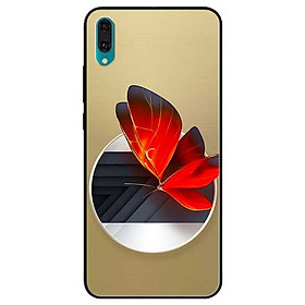 Ốp lưng dành cho Huawei Y7 Pro (2019) mẫu Vòng Tròn Bướm Đỏ