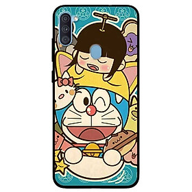 Ốp lưng dành cho Samsung Galaxy A11 mẫu Mèo Máy Nháy Mắt