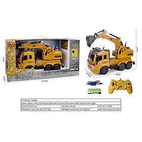 678 - 8066E Đồ chơi mô hình máy xúc điều khiển từ xa 2.4G 13 kênh (KT 55.5x20x27cm)
