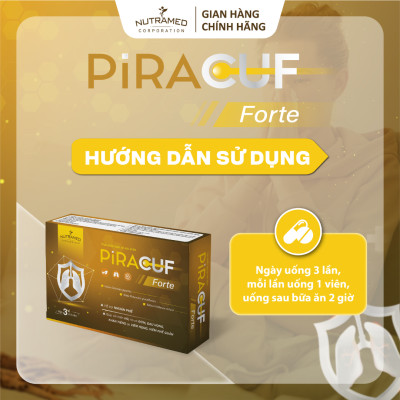 Viên uống Piracuf Forte hỗ trợ cho viêm đường hô hấp mãn tính (30 viên) - Nutramed