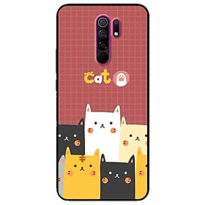 Ốp lưng dành cho Xiaomi Redmi 9 mẫu Mèo Nâu