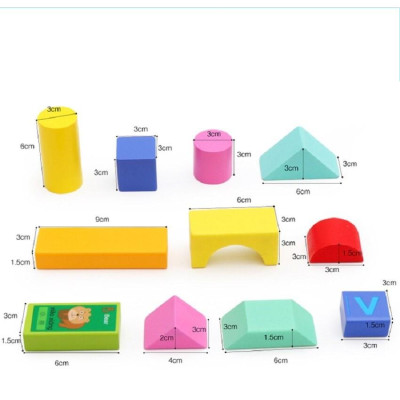 Đồ chơi xếp hình 100 khối gỗ nhiều hình dạng, màu sắc