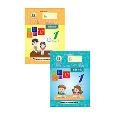 Combo Vở Ô li có mẫu chữ 1 (Kết nối) quyển 1, 2