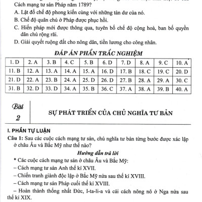 Trả Lời Câu Hỏi Lịch Sử 11 - Tự Luận Và Trắc Nghiệm (Dùng Chung Cho Các Bộ SGK Hiện Hành) _HA