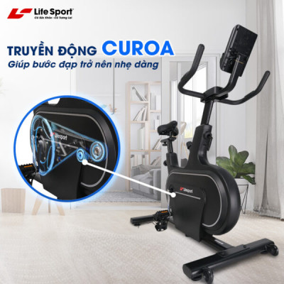 Xe Đạp Tập Lifesport LS-5977, Xe Đạp Tập Khung Sườn Chắc Chắn, Kháng Lực Đa Cấp Độ, Mà Hình Hiển Thị Chi Tiết Thông Số