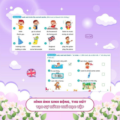 Sách - Phiếu Ôn Hè Tiếng Anh Lớp 4 - Megabook