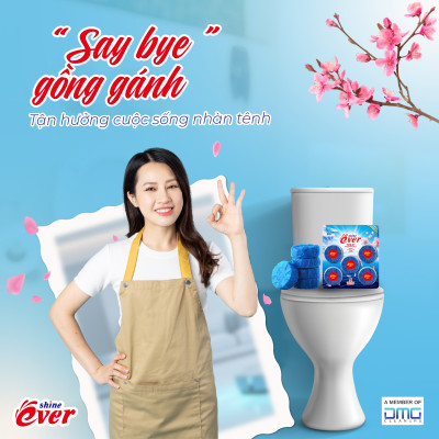 Mua 3 Vỉ Viên treo bồn cầu Evershine Hương Lavender 54gr được tặng 1 Viên treo bồn cầu hương chanh