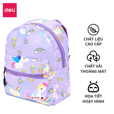 Balo Cặp Học Sinh Cho Bé Mẫu Giáo Mầm Non Cute Size Nhỏ Deli - Cặp Sách Balo Em Bé Trẻ Em Đi Học Đi Chơi Hình Khủng Long Hoạt Hình Dễ Thương Balo Hình Thú