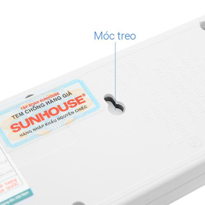 Ổ cắm điện Sunhouse 2 USB 3 lỗ 3 chấu 2.5m SHE- OC2-3RU - Hàng chính hãng