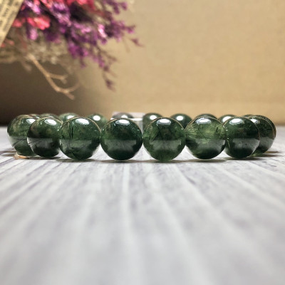 Vòng tay Thạch Anh Tóc xanh 9mm chuẩn 4A